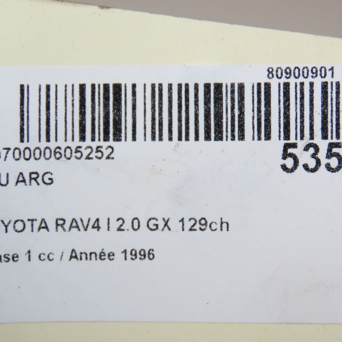 Feu arrière gauche occasion TOYOTA RAV4 I Phase 1 04-1995->04-1999 2.0 GX 129ch 8156042020 4