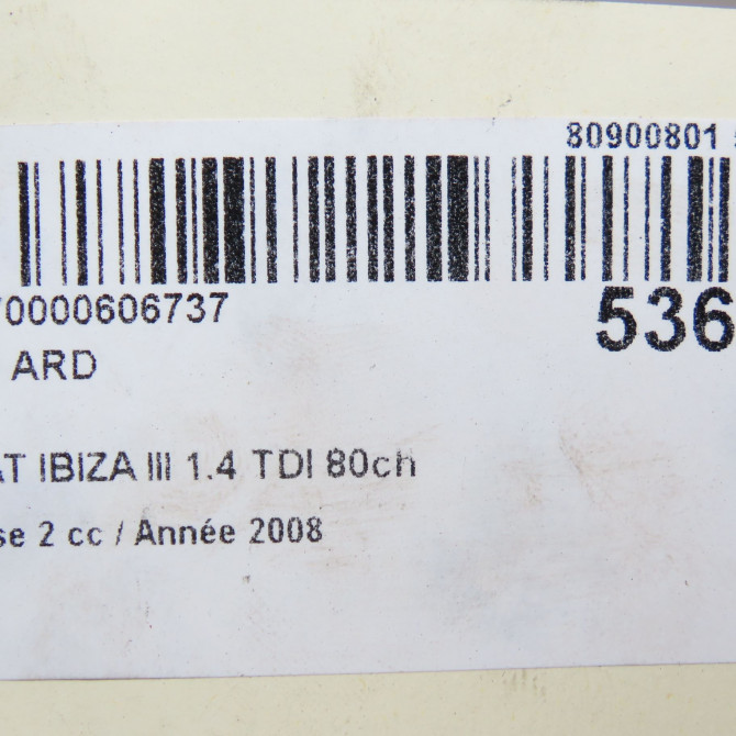Feu arrière droit occasion SEAT IBIZA III Phase 2 03-2006->06-2009 1.4 TDI 80ch 6L6945112D 5
