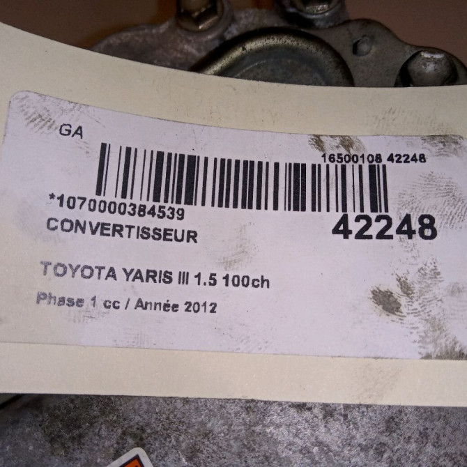 occasion TOYOTA YARIS III YARIS III Phase 1 2011-03-01->2015-04-30 1.5 100ch 7