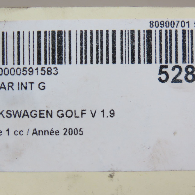 Feu arrière interieur gauche occasion VOLKSWAGEN GOLF V Phase 1 11-2003->10-2008 1.9 TDI 105ch 1K6945093E 6