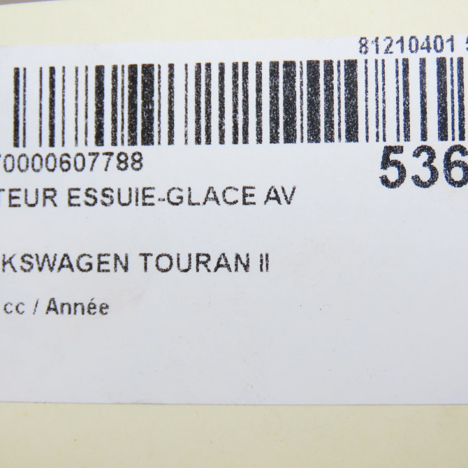 Moteur essuie-glace avant occasion VOLKSWAGEN TOURAN II Phase 1 09-2010->12-2015 2K1955023J 8