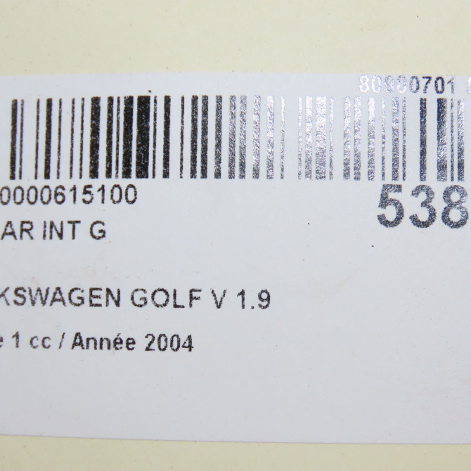 Feu arrière interieur gauche occasion VOLKSWAGEN GOLF V Phase 1 11-2003->10-2008 1.9 TDI 105ch 1K6945093E 6