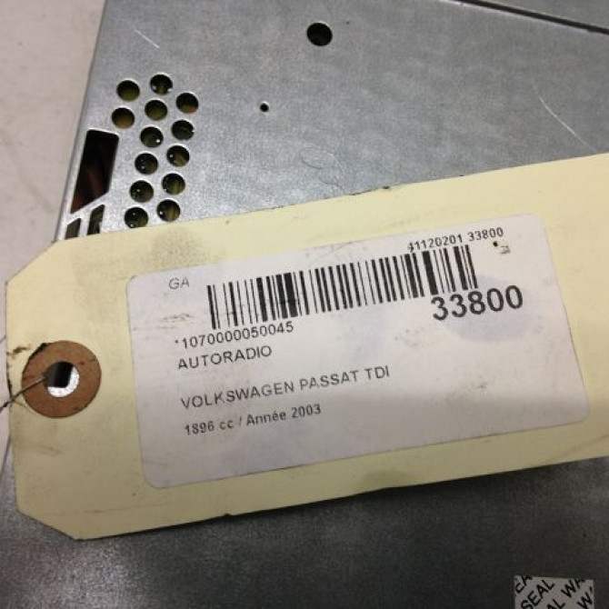 Autoradio occasion VOLKSWAGEN PASSAT IV Phase 2 10-2000->03-2005 1.9 TDI 130ch 4