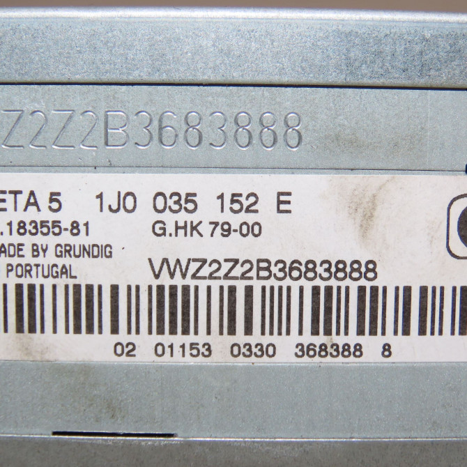 Autoradio occasion VOLKSWAGEN PASSAT IV Phase 2 10-2000->03-2005 1.9 TDI 100ch 4