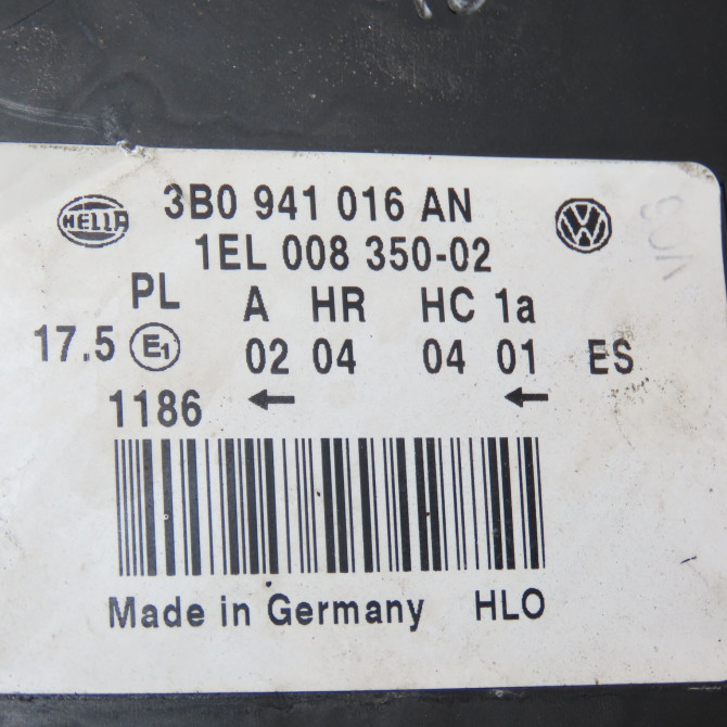 Phare droit occasion VOLKSWAGEN PASSAT IV Phase 2 10-2000->03-2005 1.9 TDI 100ch 3B0941016AN 4