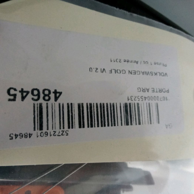 Porte arrière gauche occasion VOLKSWAGEN GOLF VI Phase 1 10-2008->04-2013 2.0 TDI 140ch 5K6833055K 3