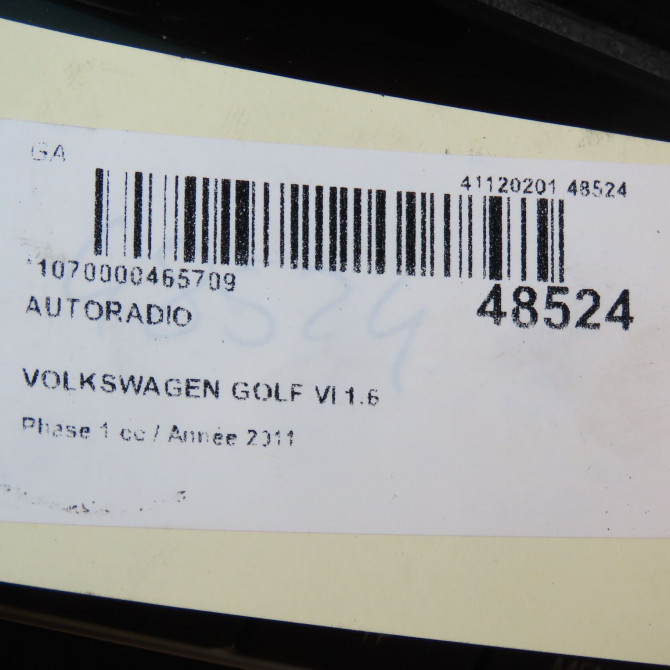 Autoradio occasion VOLKSWAGEN GOLF VI Phase 1 10-2008->04-2013 1.6 TDI 105ch 1K0057187AX 3