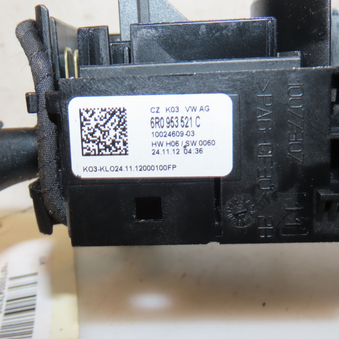 Bloc commodos occasion VOLKSWAGEN POLO V Phase 2 02-2014->... 1.4 TDI 90ch 6R0953507C9B9 2