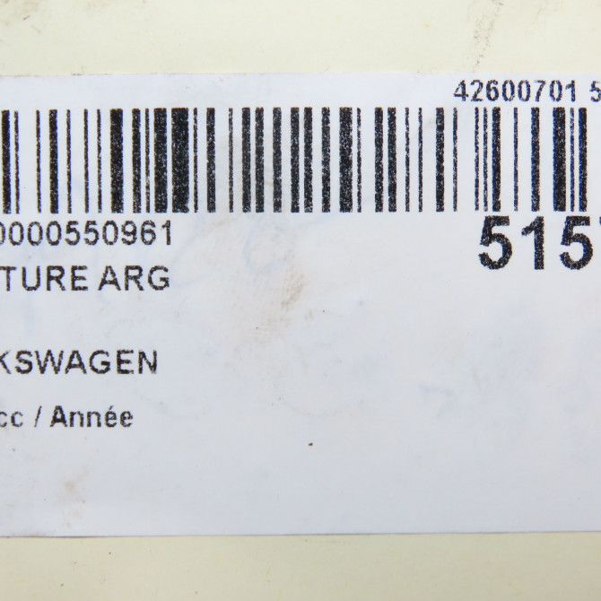Ceinture arrière gauche occasion VOLKSWAGEN TRANSPORTER V Phase 1 06-2003->08-2009 5