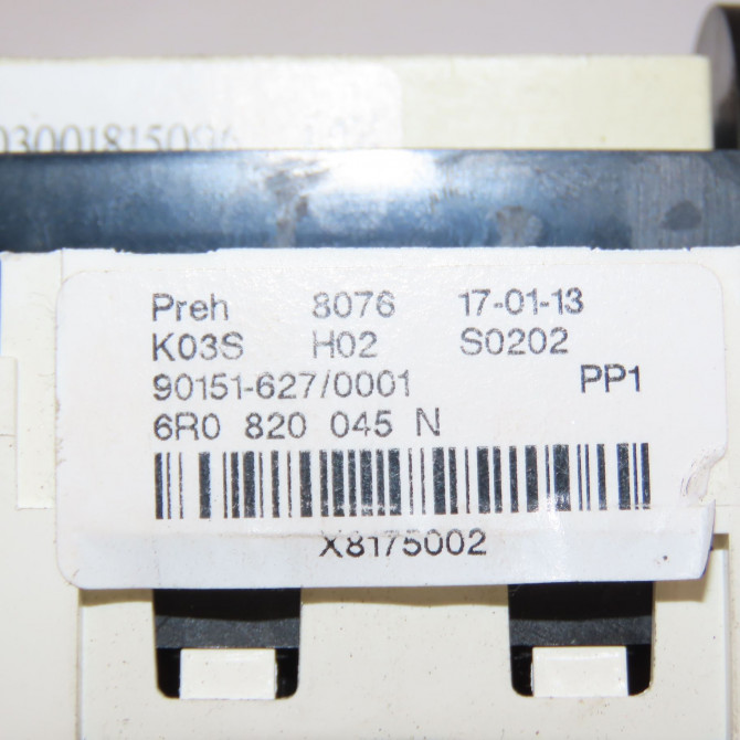 Commande de chauffage occasion VOLKSWAGEN POLO V Phase 2 02-2014->... 6R0820045N 4