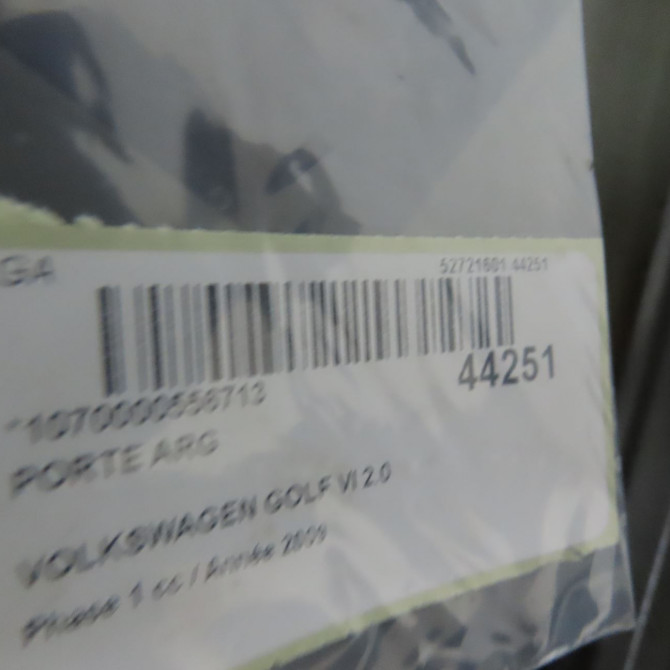 Porte arrière gauche occasion VOLKSWAGEN GOLF VI Phase 1 10-2008->04-2013 2.0 TDI 110ch 5K6833055K 5