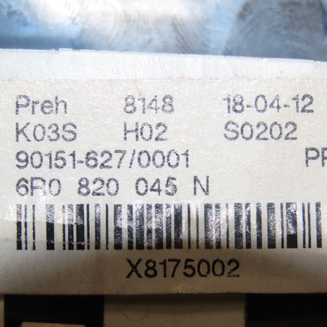 Commande de chauffage occasion VOLKSWAGEN POLO V POLO V Phase 1 2009-09-01->2014-05-31 1.6 TDI 90 6R0820045N 4