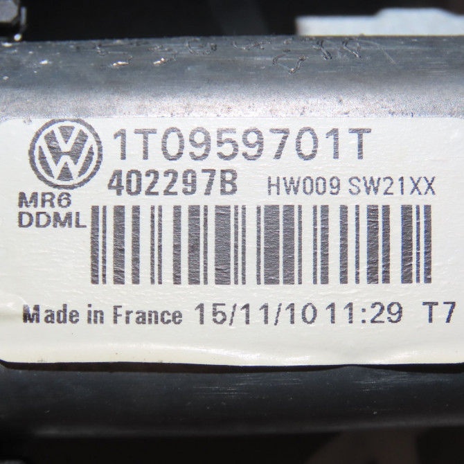 Mecanisme+moteur leve-glace avg occasion VOLKSWAGEN TOURAN II Phase 1 09-2010->12-2015 1T1837461B 5