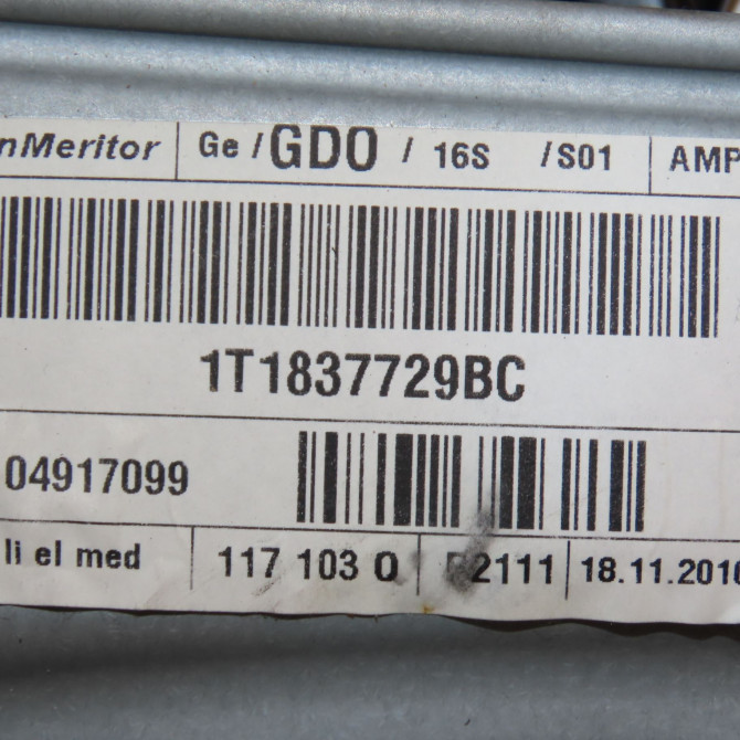 Mecanisme+moteur leve-glace avg occasion VOLKSWAGEN TOURAN II Phase 1 09-2010->12-2015 1T1837461B 6