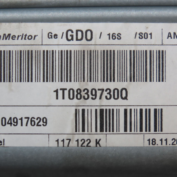 Mecanisme+moteur leve-glace ard occasion VOLKSWAGEN TOURAN II Phase 1 09-2010->12-2015 1T0839462P 6