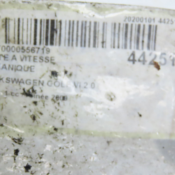 Boîte à vitesse mecanique occasion VOLKSWAGEN GOLF VI Phase 1 10-2008->04-2013 2.0 TDI 110ch A4300046FX 6