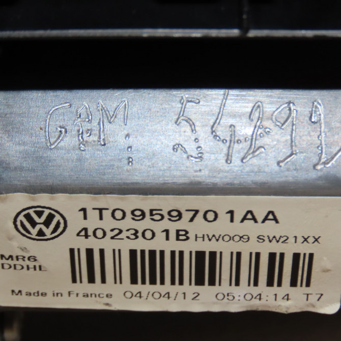 Mecanisme+moteur leve-glace avg occasion VOLKSWAGEN TOURAN II Phase 1 09-2010->12-2015 1T1837461B 6