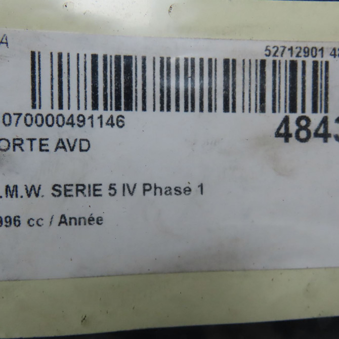 Porte avant droite occasion B.M.W. SERIE 5 IV Phase 1 12-1995->07-2000 41518216818 7