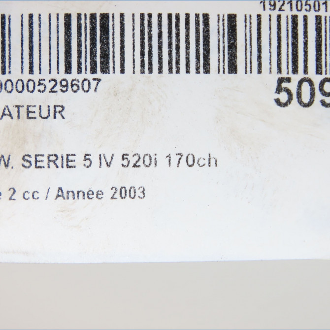 Radiateur occasion B.M.W. SERIE 5 IV Phase 2 07-2000->07-2003 520i 170ch 17111436060 5