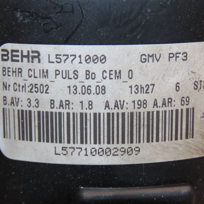 Ventilateur de chauffage occasion CITROEN C5 II Phase 1 04-2008->... 2.0 HDi 138ch 6441AJ 4