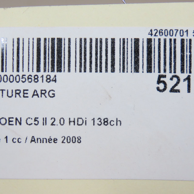 Ceinture arrière gauche occasion CITROEN C5 II Phase 1 04-2008->... 2.0 HDi 138ch 8975S1 5