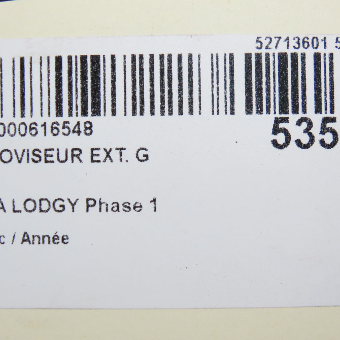 Retroviseur exterieur gauche occasion DACIA LODGY Phase 1 01-2012->... 963026216R 5