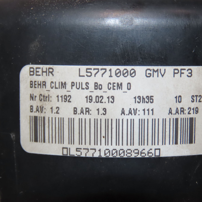 Ventilateur de chauffage occasion PEUGEOT 407 phase 1 SW 07-2004->07-2008 1.6 HDI 110ch 6441AJ 5