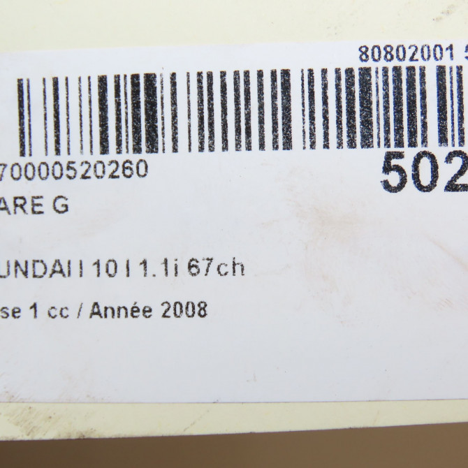 Phare gauche occasion HYUNDAI I 10 I Phase 1 03-2008->12-2010 1.1i 67ch 921100X020 5