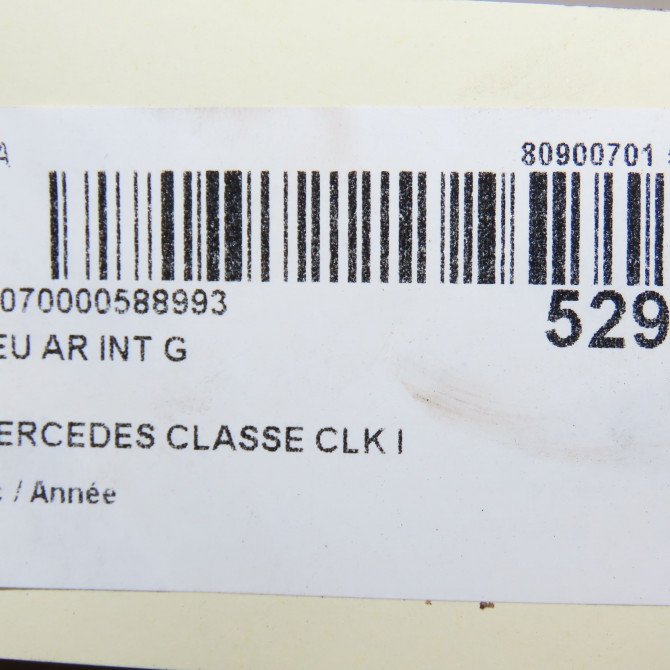 Feu arrière interieur gauche occasion MERCEDES CLASSE CLK I 2088200564 5
