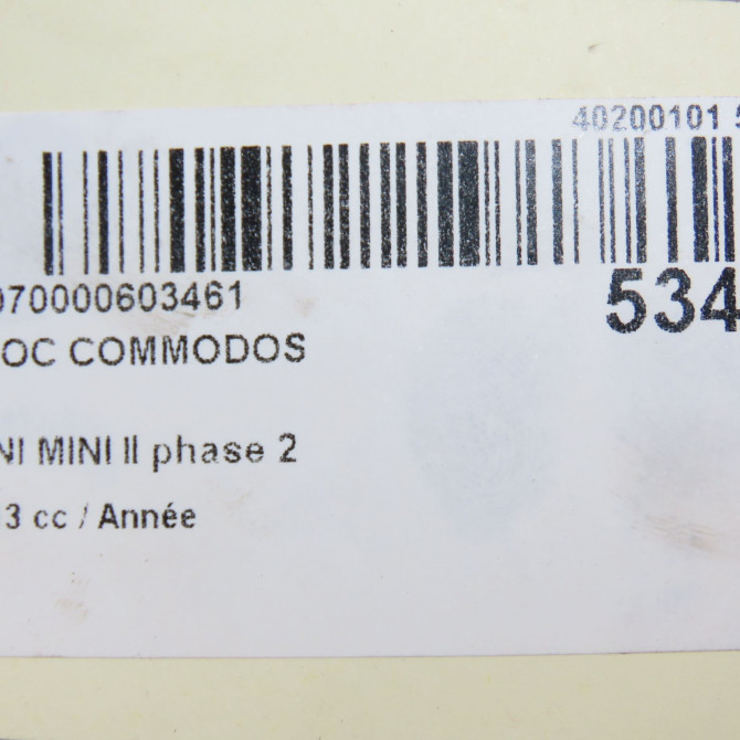 Bloc commodos occasion MINI MINI II phase 2 08-2010->... 61319253767 7