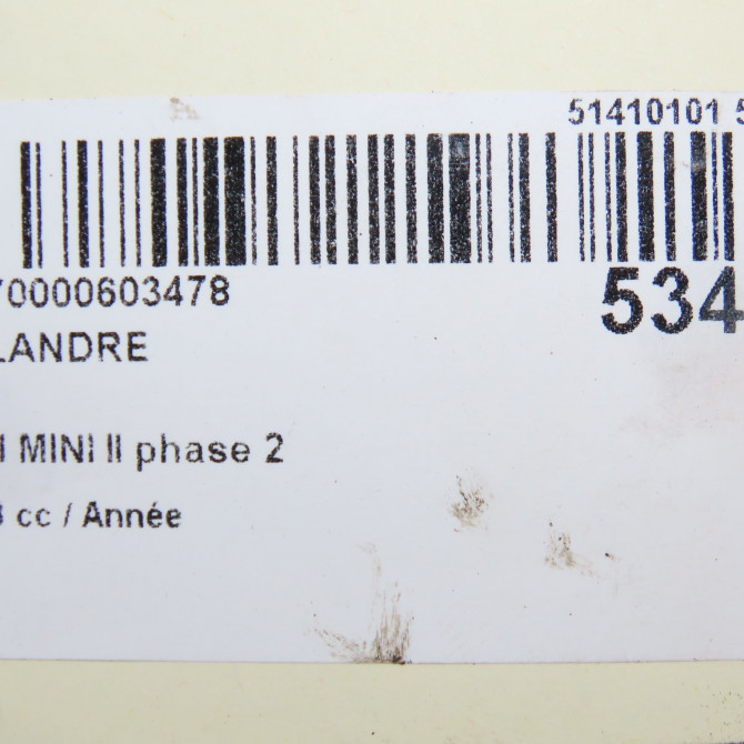 Calandre occasion MINI MINI II phase 2 08-2010->... 51139803635 4