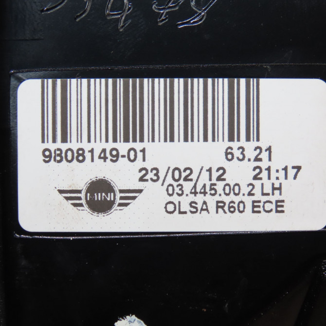Feu arrière gauche occasion MINI MINI II phase 2 08-2010->... 63219808149 4