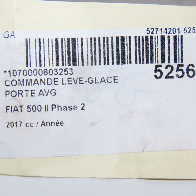 Commande lève-glace porte avant gauche occasion FIAT 500 II Phase 1 04-1995->04-1999 1.4i 165ch 735639073 4