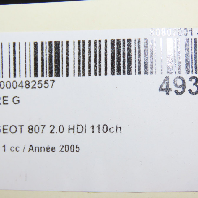 Phare gauche occasion PEUGEOT 807 Phase 1 06-2002->12-2014 2.0 HDI 110ch 6208F1 6