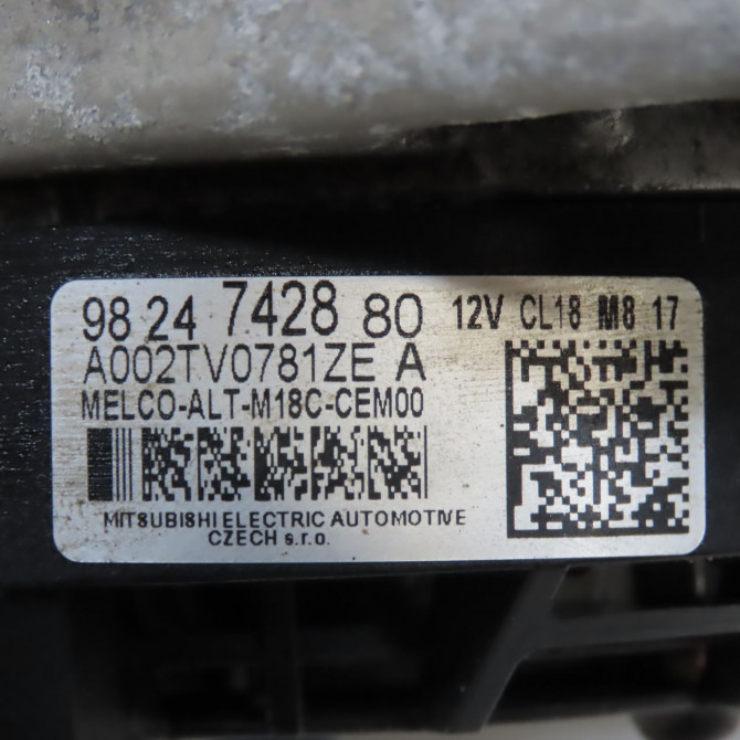 Alternateur occasion CITROEN JUMPER III Phase 2 06-2014->... 9818962280 7