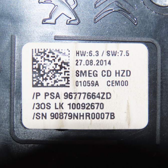 Commande de chauffage occasion PEUGEOT 308 II 308 II Phase 1 2013-06-01->2017-08-31 1.2 130ch 3