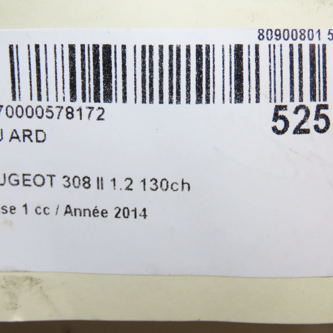 Feu arrière droit occasion PEUGEOT 308 II 308 II Phase 1 2013-06-01->2017-08-31 1.2 130ch 9677817580 6