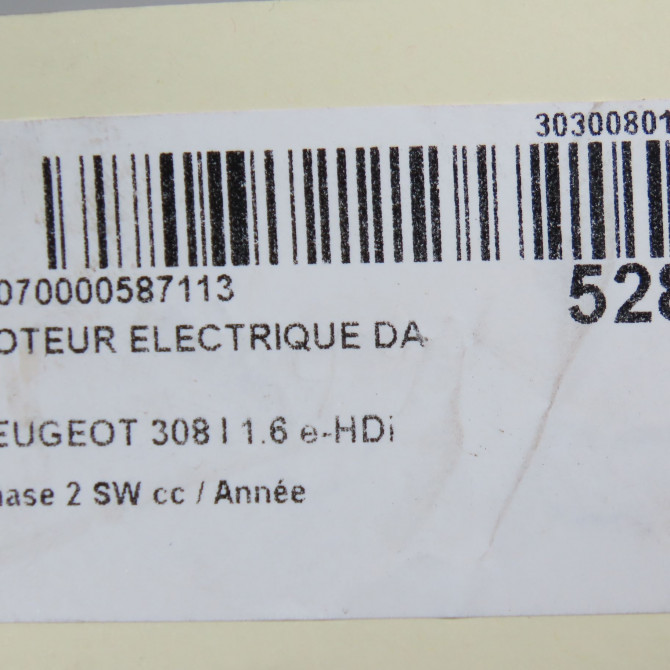 Moteur electrique de direction assistée occasion PEUGEOT 308 I Phase 1 04-1995->04-1999 1.6 e-HDi 112ch 1609231780 6