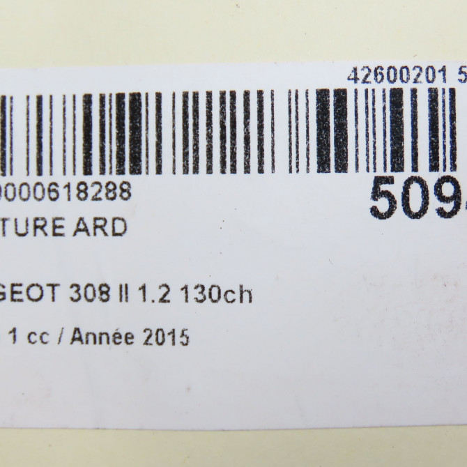 Ceinture arrière droite occasion PEUGEOT 308 II 308 II Phase 1 2013-06-01->2017-08-31 1.2 130ch 16115841XX 5