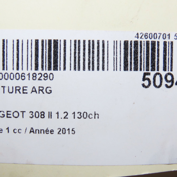 Ceinture arrière gauche occasion PEUGEOT 308 II 308 II Phase 1 2013-06-01->2017-08-31 1.2 130ch 16115840XX 5