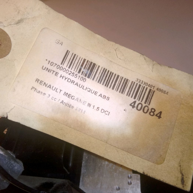 Unité hydraulique ABS occasion RENAULT MEGANE III Phase 3 10-2013->... 1.5 DCI 110ch 476608933R 5