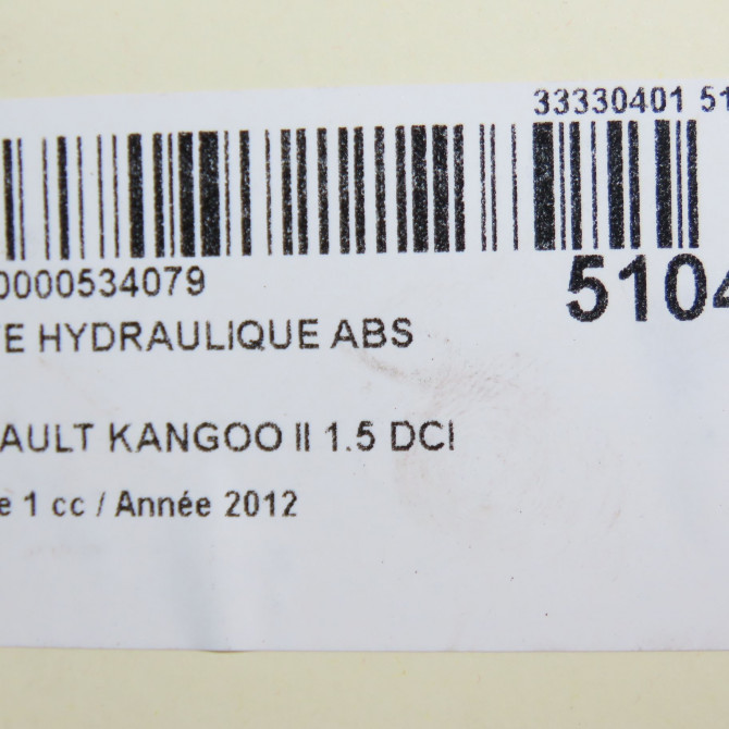 Unité hydraulique ABS occasion RENAULT KANGOO II Phase 1 01-2008->03-2013 1.5 DCI 90ch 8201132644 7