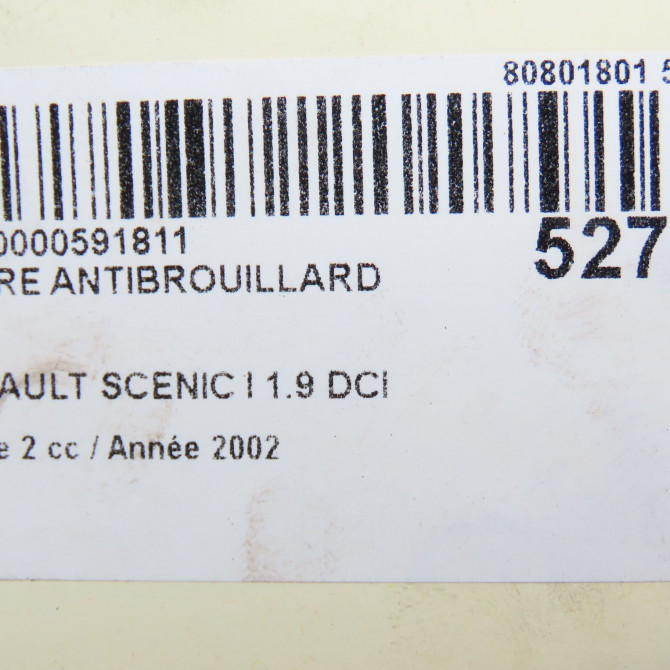 Phare antibrouillard avant gauche occasion RENAULT SCENIC I Phase 2 08-1999->06-2003 1.9 DCI 100ch 7701045718 4