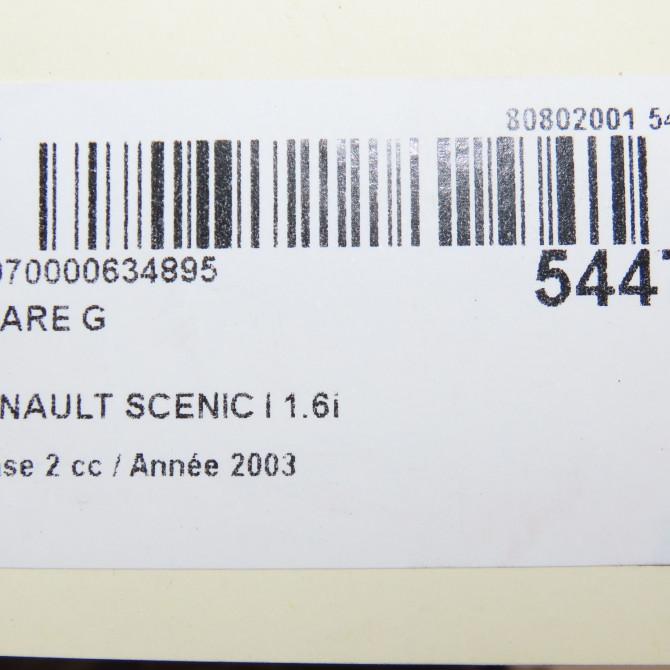 Phare gauche occasion RENAULT SCENIC I Phase 2 08-1999->06-2003 1.6i 107ch 260600499R 6