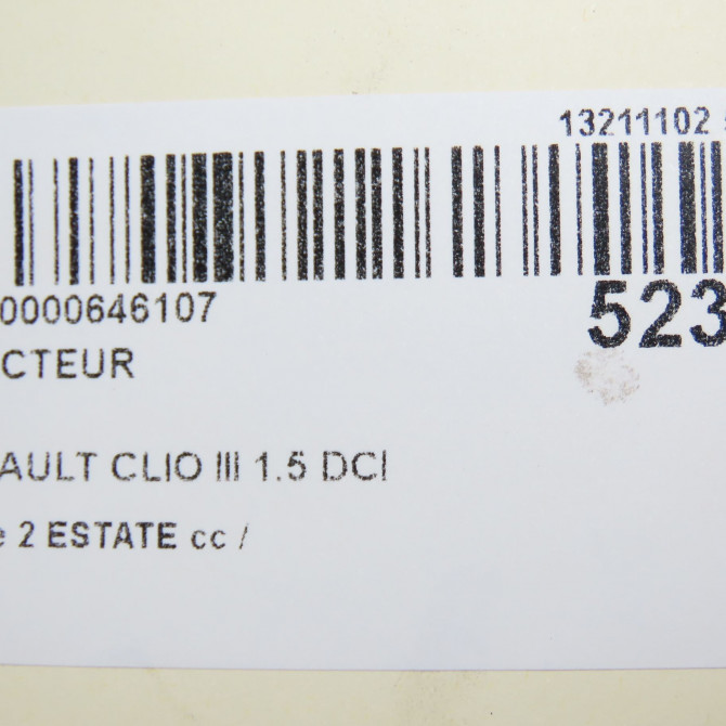 Injecteur occasion RENAULT CLIO III phase 2 ESTATE 03-2009->12-2014 1.5 DCI 75ch 166000897R 6