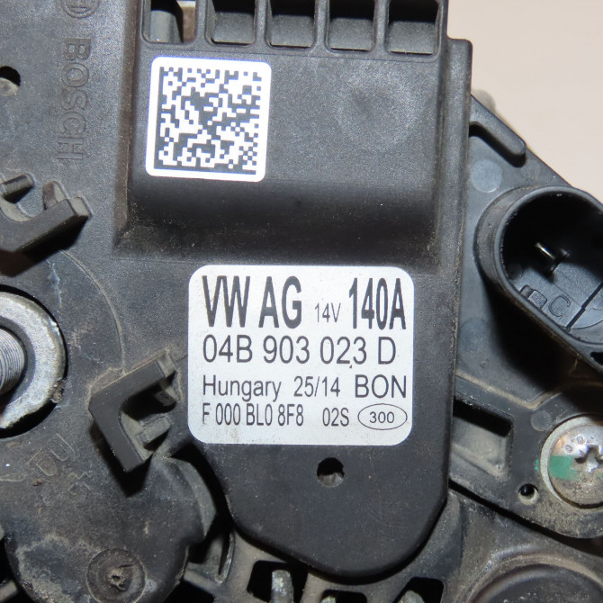 Alternateur occasion VOLKSWAGEN POLO V Phase 2 02-2014->... 1.4 TDI 90ch 4B903023D 6