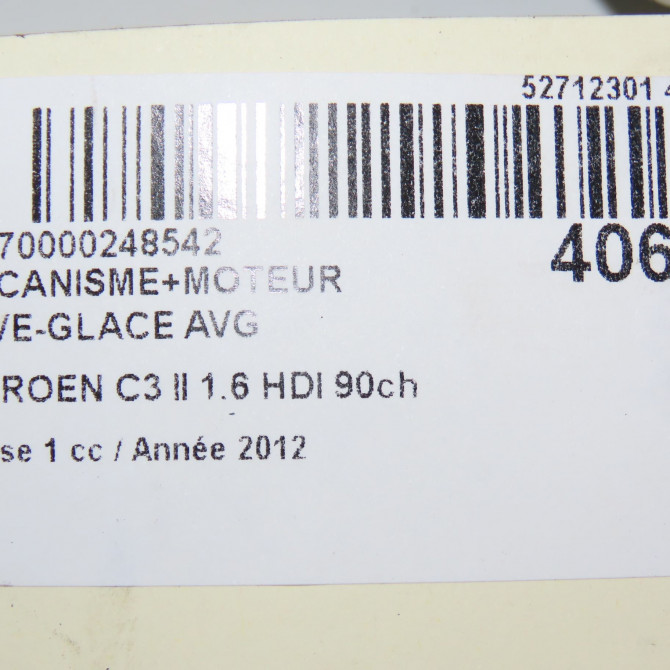 Mecanisme+moteur leve-glace avg occasion  9802617780 8