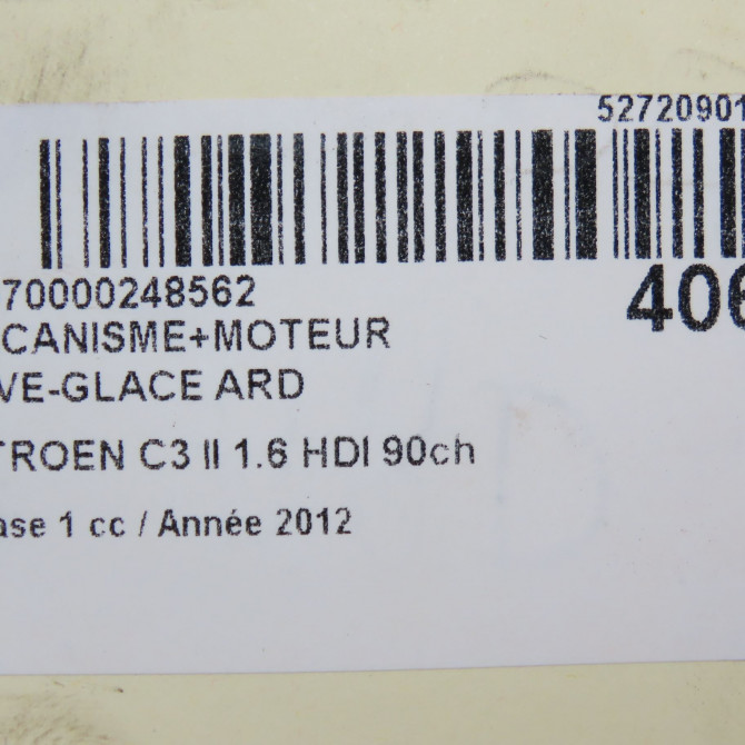 Mecanisme+moteur leve-glace ard occasion  9802619280 8