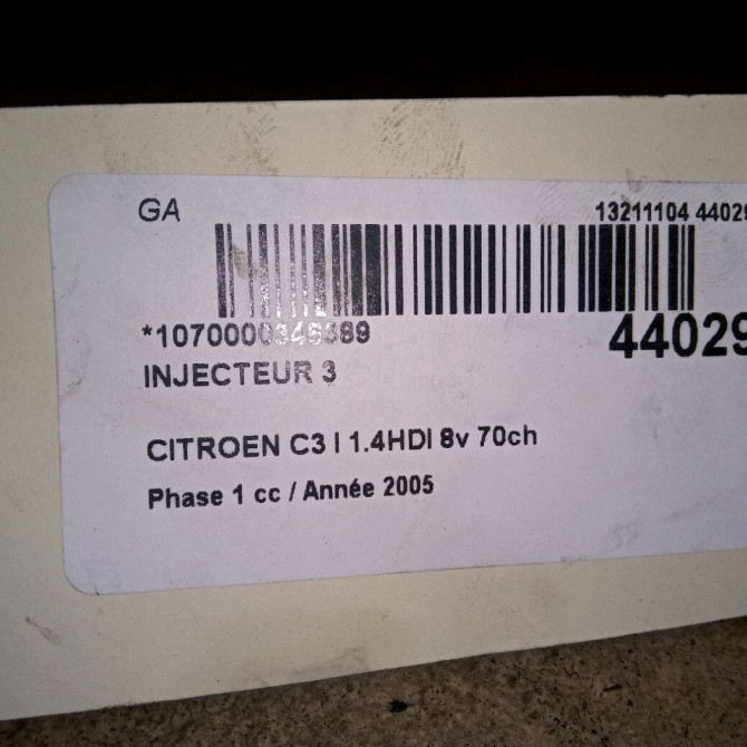 occasion CITROEN C3 I Phase 1 04-2002->10-2005 1.4HDI 8v 70ch 1980A9 2