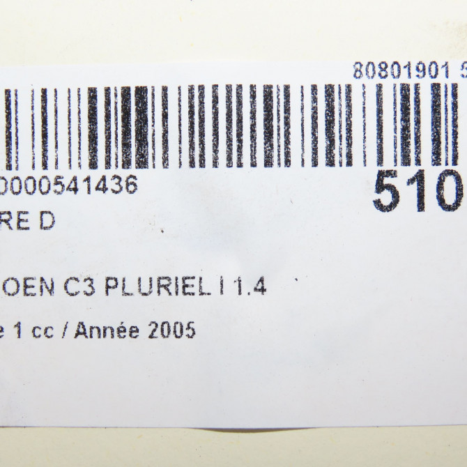 Phare droit occasion CITROEN C3 PLURIEL I Phase 1 04-2003->09-2008 1.4 HDi 6205ZL 6